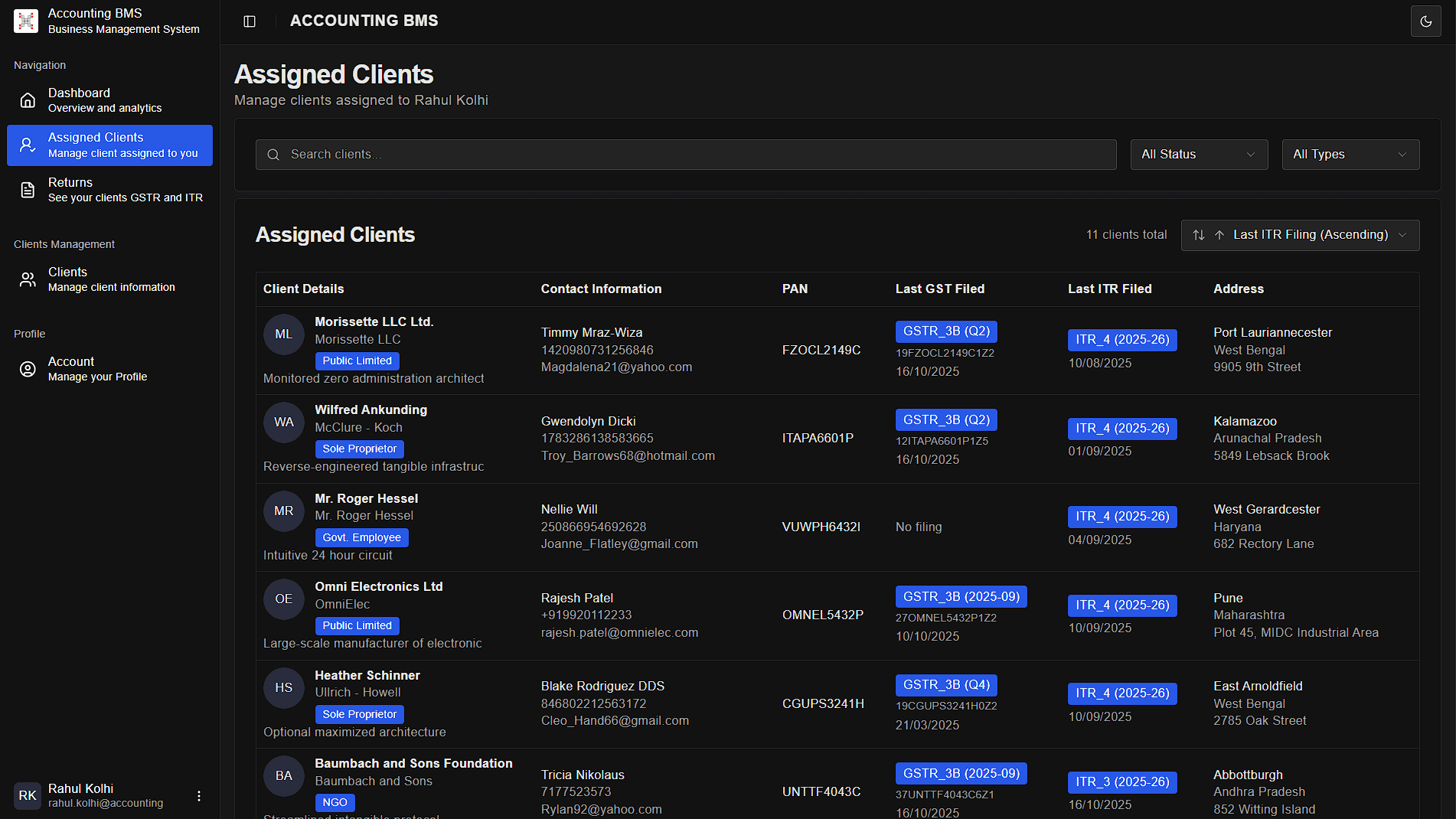 Dashboard Screenshot 3