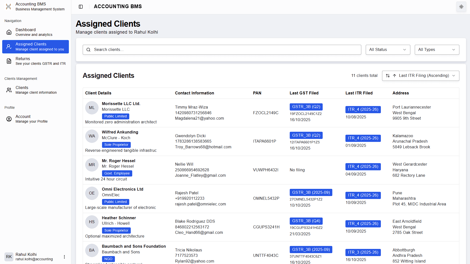 Dashboard Screenshot 3